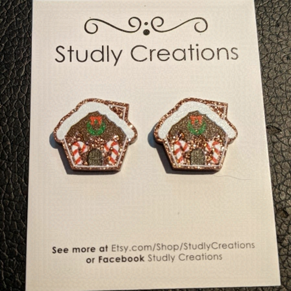🆕 Studlycreations gingerbread houseEarrings